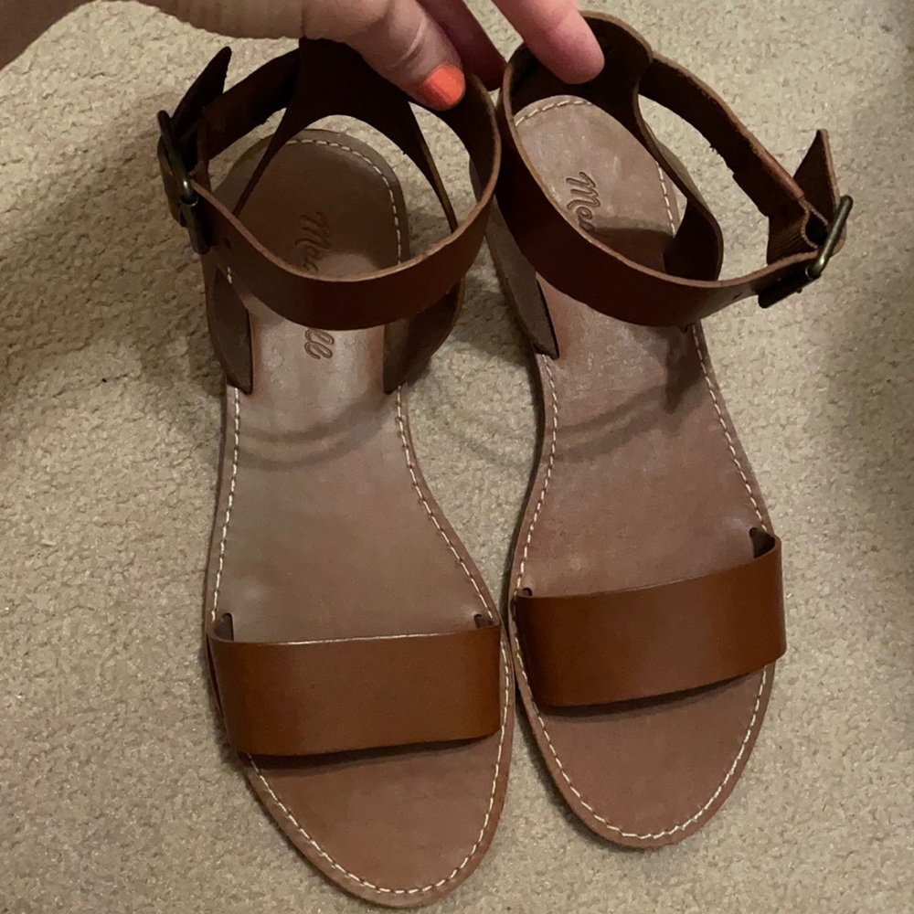 Madewell brown gladiator sandals